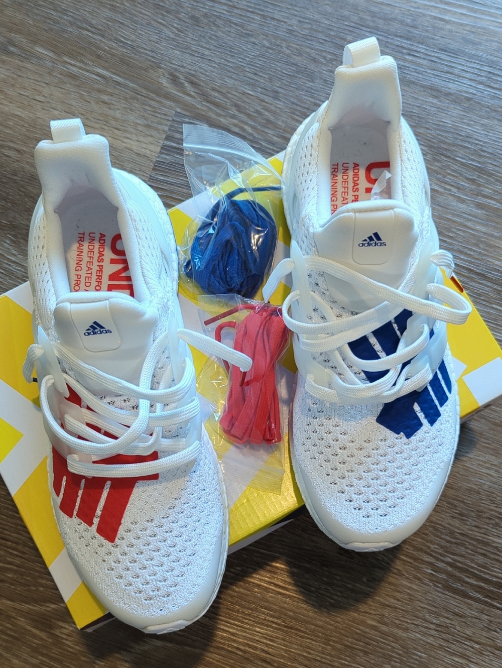 Adidas Ultraboost X UNDFTD - White/Red/Blue - Men's 7/Women's 8.5 - Picture 4 of 13
